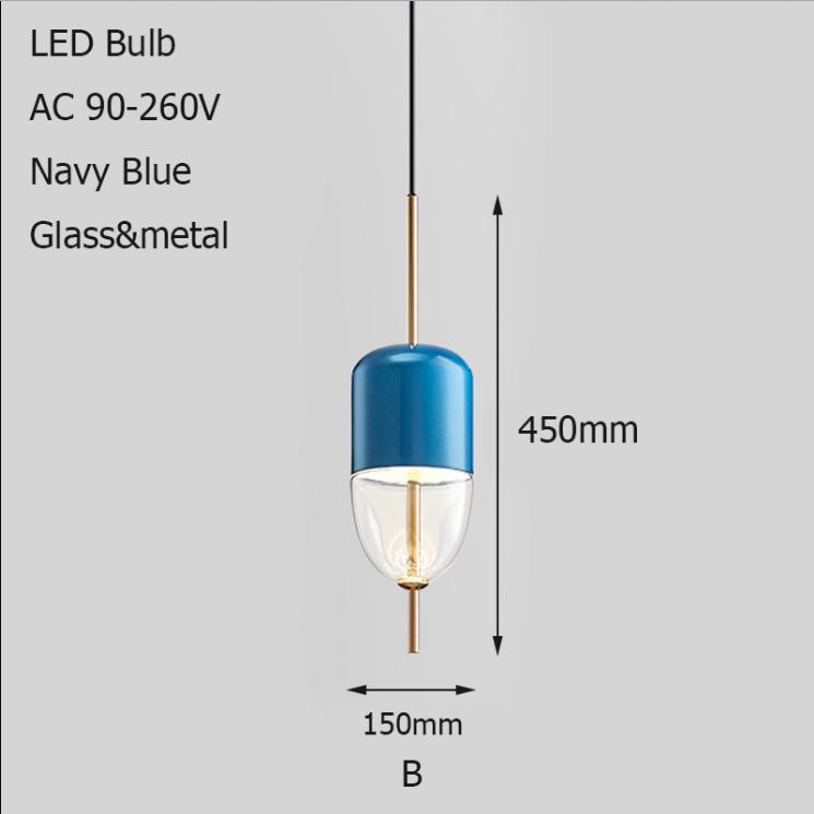 Nordic Modern Brass Glass Pendant Lamp LED Living Room Bedroom Restaurant Bar Cafe Interior Decoration Hanging Lamp