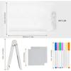 1 Set LED Acrylic Message Board with Night Light, Dimmable DIY Drawing Board & Decor for Home Office, Includes 7 Color Pens
