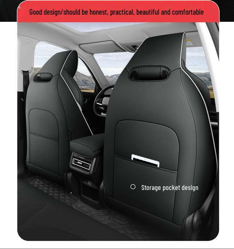 Oshan Z6 Universal Full Leather Car Seat Cushion, All-Season Model