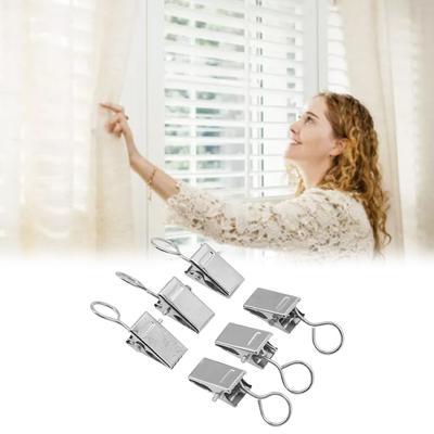 100PCS Stainless Steel Curtain Clips Open and Closed Shower Curtain Clips  Art Craft Display