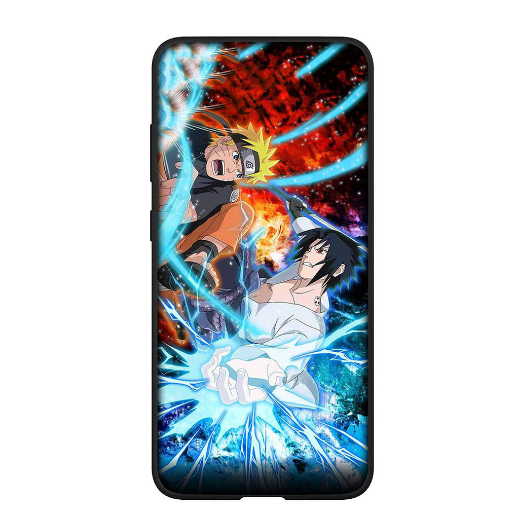 Phone Case for Samsung Galaxy S25 S24 S23 iPhone 16 15 Xiaomi Redmi Note 14 13 12 16E 8 X 11 Pro Max XR OPPO Moto Wallpaper Naruto Sasuke Anime Cover