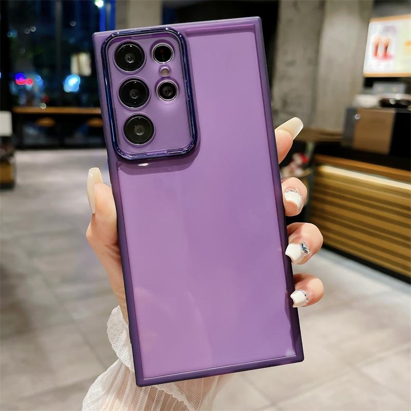 Suitable for Samsung S24U Mobile Phone Case with Lens Film New S23 Protective Case Silicone Ultra Thin A55A73M34 Full Package