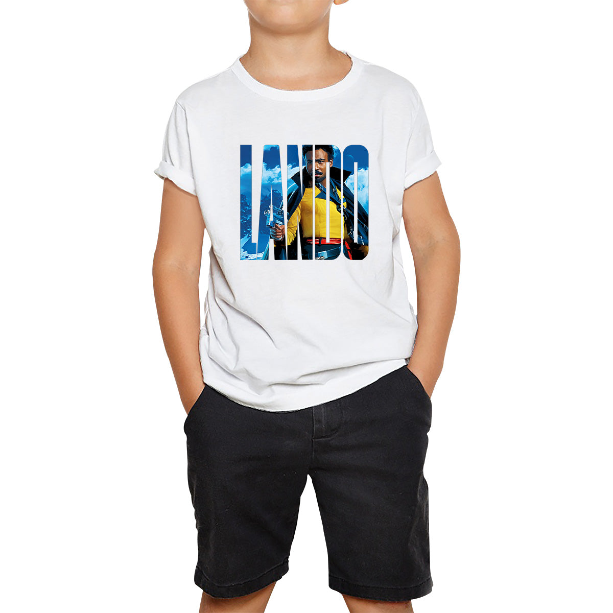Lando Calrissian Star Wars Fictional Character Solo A Star Wars Story Sci-fi Action Adventure Movie Landonis Balthazar Calrissian III Kids T Shirt 160