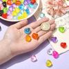 10/20/30 Pcs Transparent Colorful Heart Charms Love Heart Shaped Charms Gummy Heart Charms for Valentine's day Charms Jewelry Making DIY Crafts