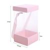5PCS Transparent Handheld Flower Box Handbag Paper Box Bouquet Wrapping Bag Packing Material Portable Flower Bag Weding Party