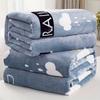 Ultra-Soft Coral Fleece Throw Blanket - Double-Sided, Thick & Warm for Autumn & Winter, Contemporary Style