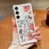 White Flower Phone Case For Samsung Galaxy S25 Edge S24 FE S25 S24 S23 Ultra S22 Plus A36 A56 A16 A55 A54 A15 5G Clear TPU Cover