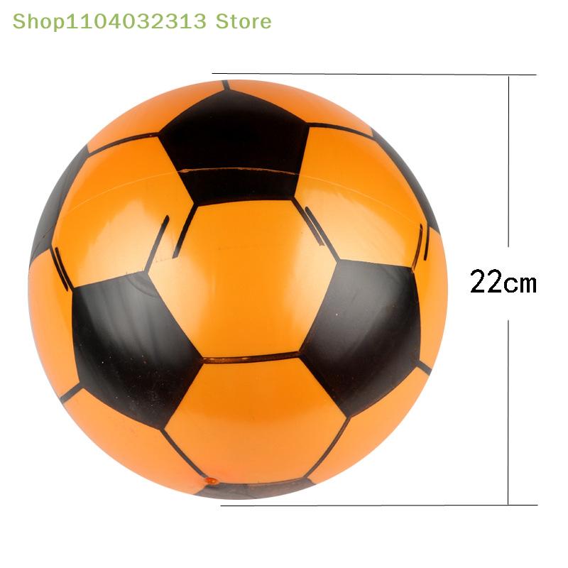 Multicolor Children's Soccer Ball PVC Inflatable Hand-Pat Football for Sports Matches Training Outdoor Beach Elastic Sports Ball