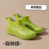 New Shallow Rain Shoes Women's Summer Non-slip and Wear-resistant Comfortable Thick-soled Short Tube Water Shoes Kitchen Work Integrated Rubber Shoes
