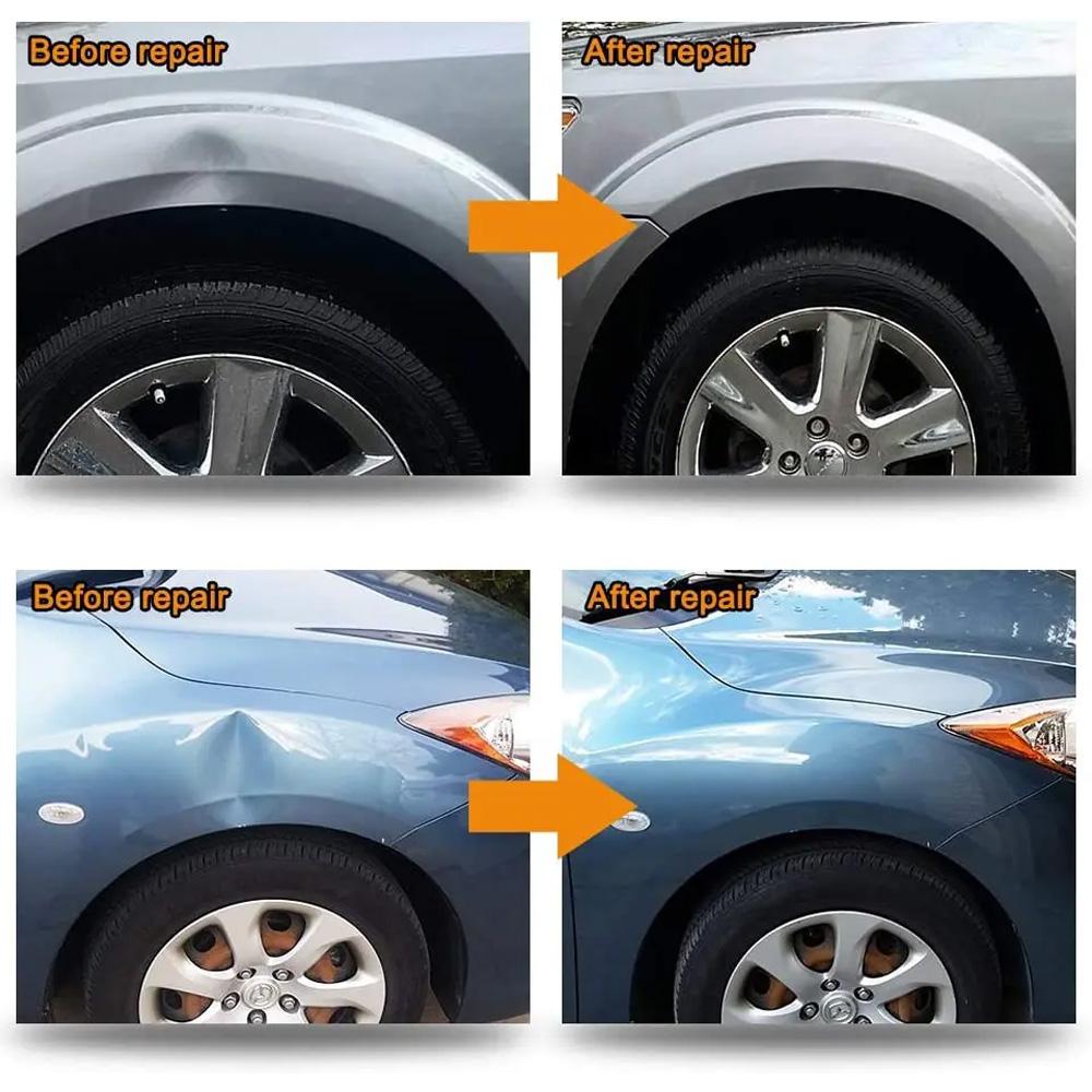 Car Dent Puller T Dent Repair Tools Auto Repair Sheet Metal Slide Hammer Reverse Hammer Tabs Glue Kit Hail Pit Paintless Remover