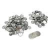100 Sets Blank Button Badge Parts Set Round Shape Rust Prevention Easy Print Button Pin Badge Kit for Button Making Machine