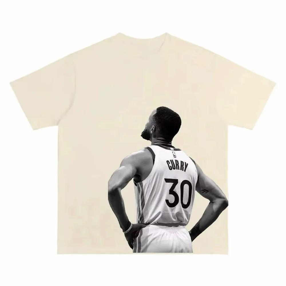 Stephen Curry Koszulka do Koszykówki Unisex Minimalistyczny Nadruk Streetwear Oversize Koszulka dla Fana Codzienny Styl Oddychający Materiał Duży Rozmiar
