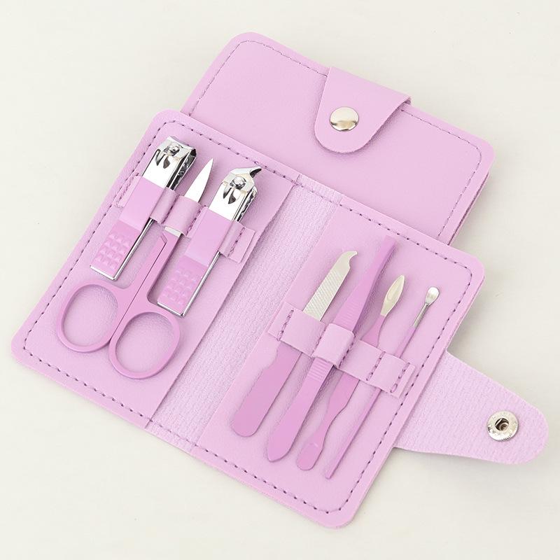 7-Piece Manicure Set: Nail Clippers, Pliers, Scissors & LOGO Print Gift Set