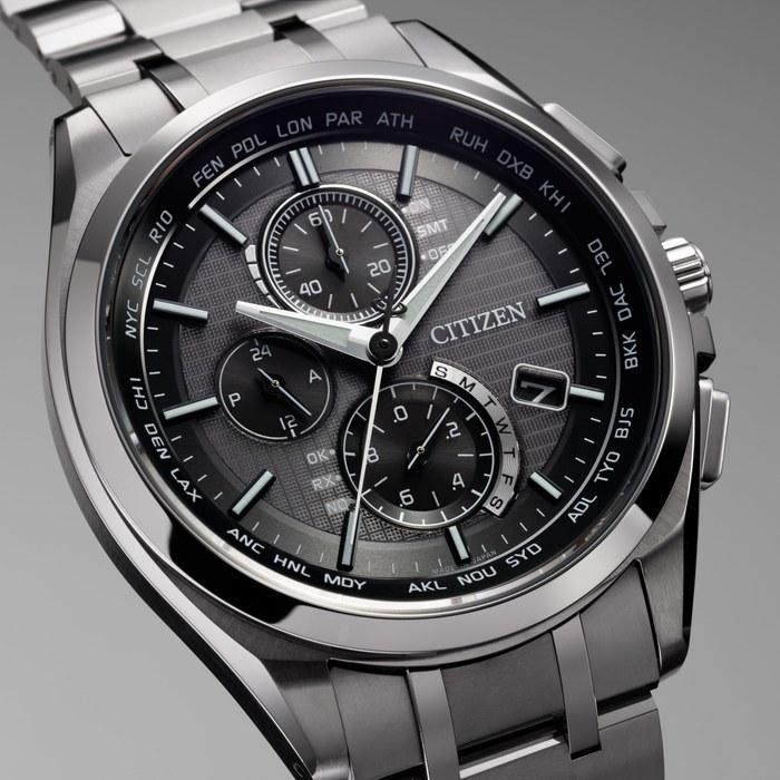 [CITIZEN] Attesa AT8040-57E Eco-Drive Radio Watch (Silver)