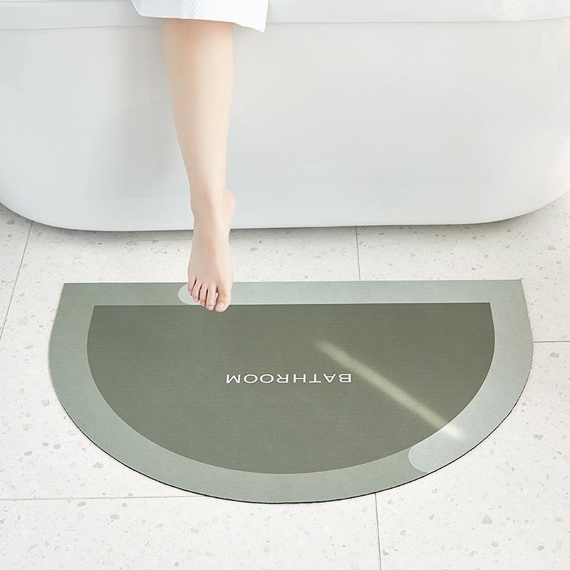 Nordic Diatom Mud Mat Bathroom Moisture-wicking Non-slip Mat Home Toilet Entry Toilet Door Quick Drying Mat Durable