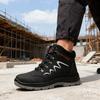 Men Safety Boots For Work Non Slip Platform Sneakers Steel Toe Cap Botas Anti-Puncture Indestructible Hiking Security Shoes