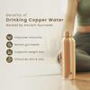 Reine Kupfer-Wasserflasche 1 Liter, 7 Chakren, Auslaufsicher, Stärkt das Immunsystem, Ideal für Büro, Fitnessstudio, Yoga, Als Geschenk, 1L