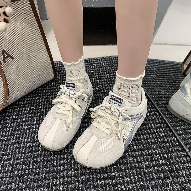 Retro German training shoes women's summer 2025 new versatile breathable mesh casual Forrest Gump shoes soft-soled sports board shoes