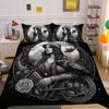 Beauty Skull Printed Comforter Cover Set Twin Size Polyester Home Bedclothes Highend Soft Duvet Cover Set