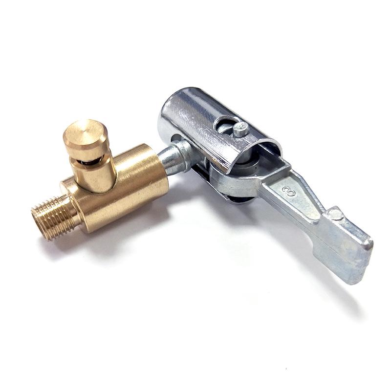 American-Threaded Car Air Pump Nozzle Adapter - Quick-Clip Conversion Head for Air Pump Accessories