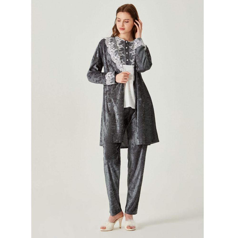 Ensemble de pyjama en dentelle de velours pour femme acheter à