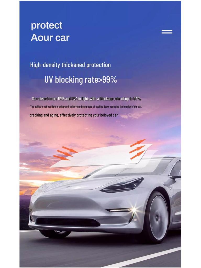 Tesla Model 3/Y Full Blackout Side Window Sunshade - Light Blocking & Privacy