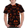 Men's Halloween 3D Printed Crew Neck T-Shirt Fashion Versatile Breathable Trend Casual