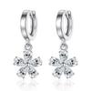 Zircon Hollow Star Stud Earrings for Women Classic Round Square Fashion Ear Cuffs