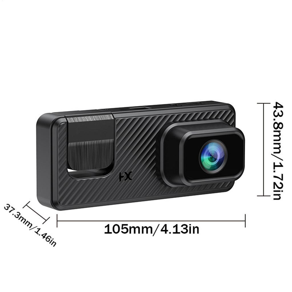 Dash Cam For Car 3 Channel Front And Back Dash Cam 1080P Monitor WIFI Infrared Night Vision Front Rear Reversing Image For Truck