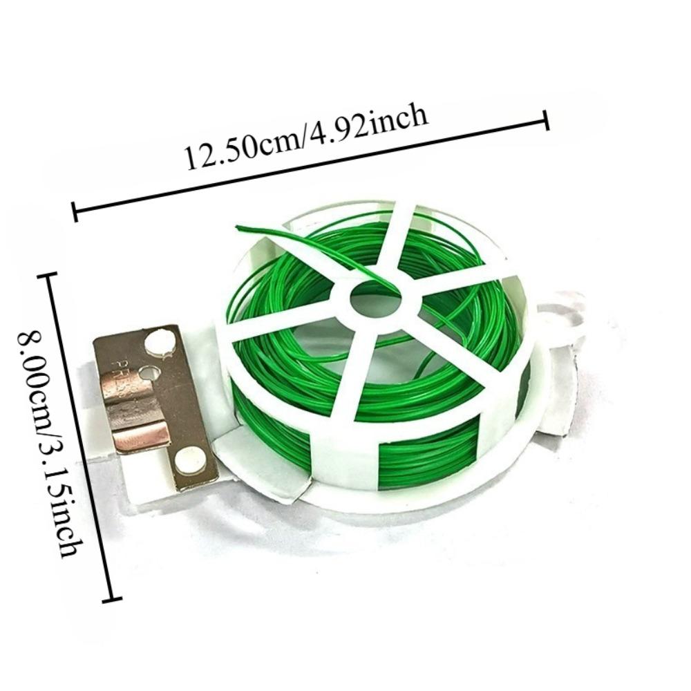Green Plastic Coated Iron Core Garden Tie Flexible Reusable UV Resistant Plant Strap For Climbing Plants