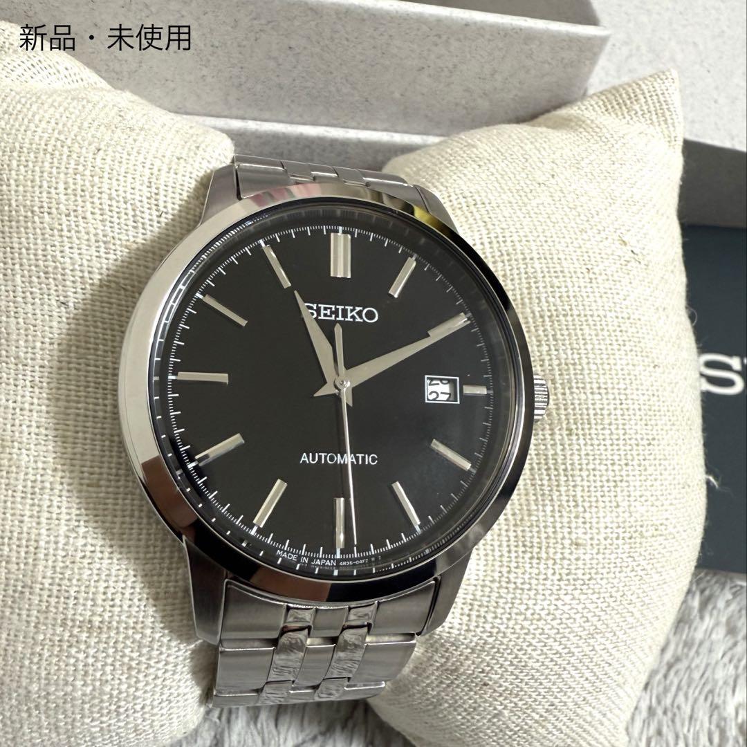 

[USED] SEIKO Automatic Black Watch Seiko Selection SCVE061