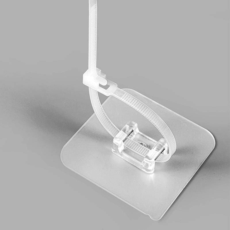 10PCS Strong Self-adhesive Bookshelf Shoe Cabinet Wardrobe Wall Bracket Fixed Patch For Child Protection No Punching To Prevent