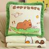 Kapibara throw pillow blanket 2-in-1 car quilt dual-purpose sleeping office air conditioner nap pillow pillow