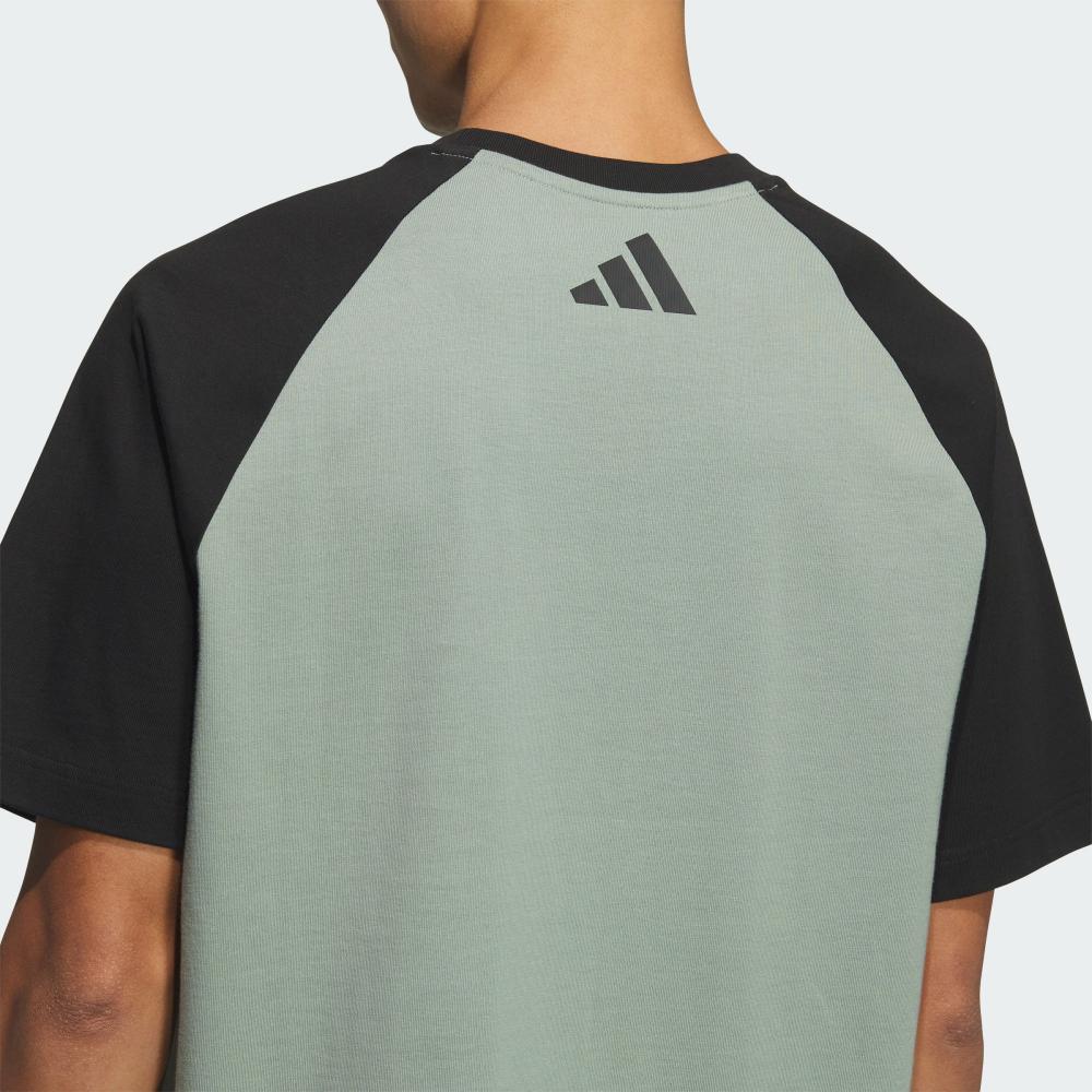 Adidas T Shirt Unisex Dusty Green/Black JZ0117-