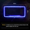 12 V 54 LED Color Light License Plate Frame Acrylic Plastic License Plate Cover-Blue