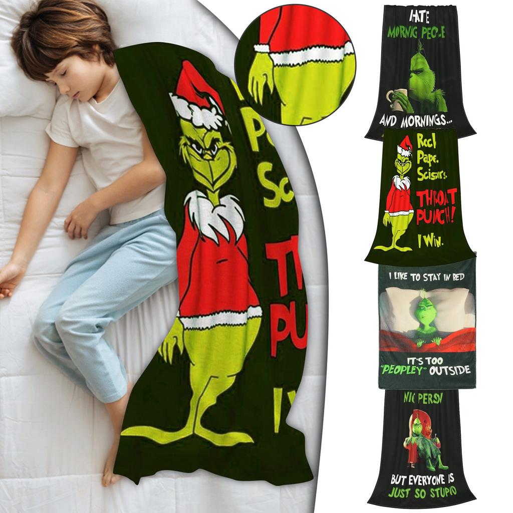 Christmas Blanket Super Soft Flannel Fleece All Season Lightweight Living Room/Bedroom Warming Blanket