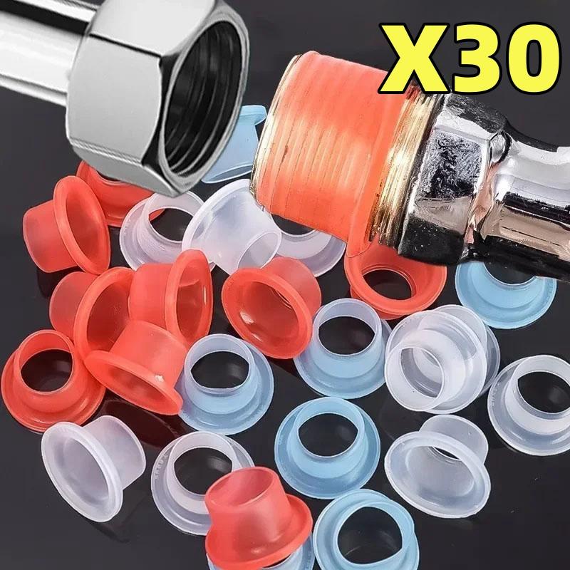 

Герметичная прокладка для крана, резиновая прокладка для шланга, уплотнительная шайба, силиконовая прокладка для сантехнической заглушки, предотвращает утечку 30-pcs