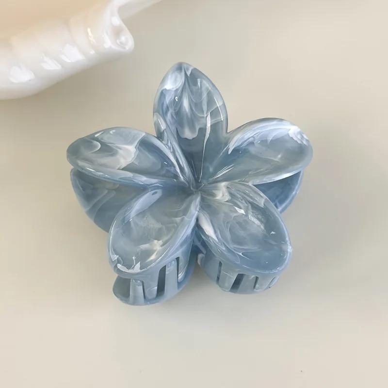 Vintage Bunte Blumen Schleife Geometrie Acryl Haarspange für Frauen Mädchen Elegante Haarnadeln Haarklammer Haarkrebs Damen Kopfschmuck