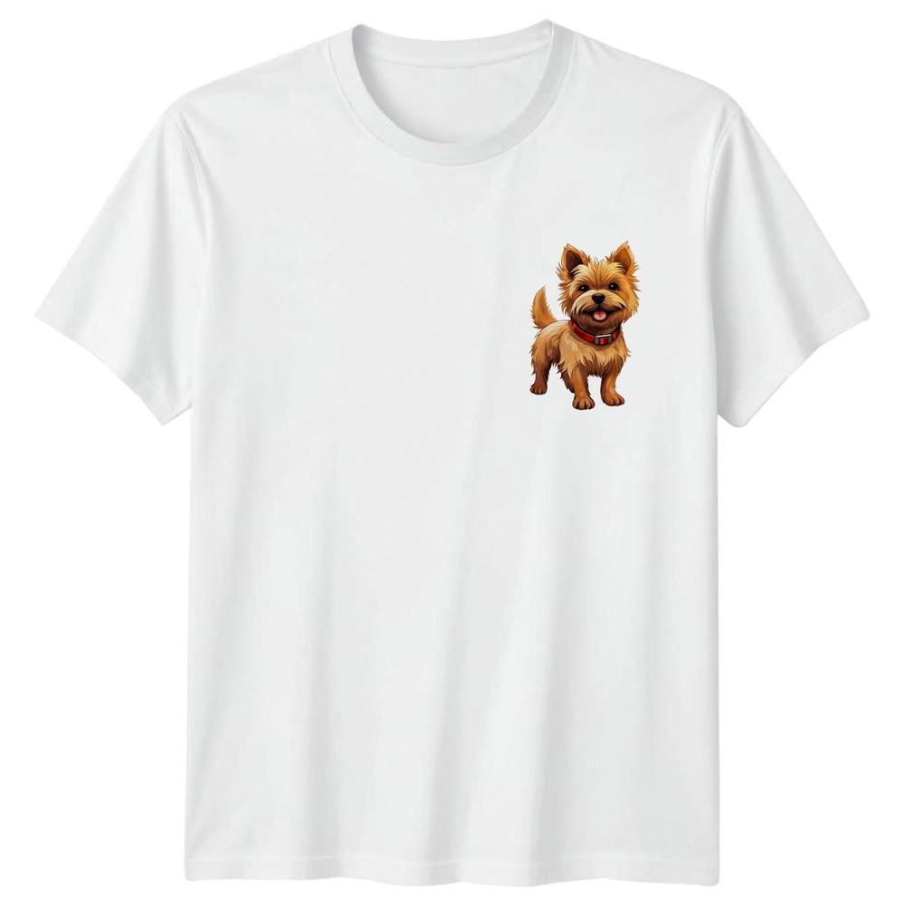 Happy Terrier Dog Graphic Tee Unisexs TShirt Unisexs Tee Dog Lover Unisex Top S