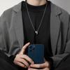 The Necklace Has A Unique Design and Is Versatile for Men. It Is A High-end Accessory with A Titanium Steel Pendant for Men's Necklaces.