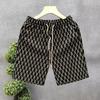 Pantaloncini estivi da uomo, con elastico in vita, coulisse regolabile, pantaloncini casual con tasche, stampa, gamba larga, pantaloncini da spiaggia, streetwear