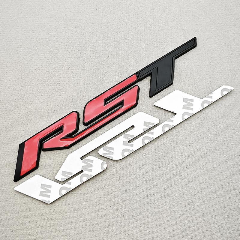 3D Metal Car Sticker Logo RST Emblem Front Fender Rear Trunk Badge For Chevrolet Silverado Tahoe Suburban Traverse Accessories