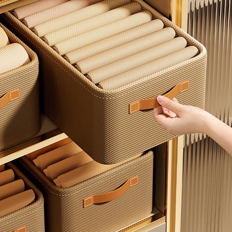 Clothes Organizer Non-Woven Wardrobe Clothes Storage Box For Underwear T-Shirt Jeans Storage Basket Cabinet Sundries Organizer