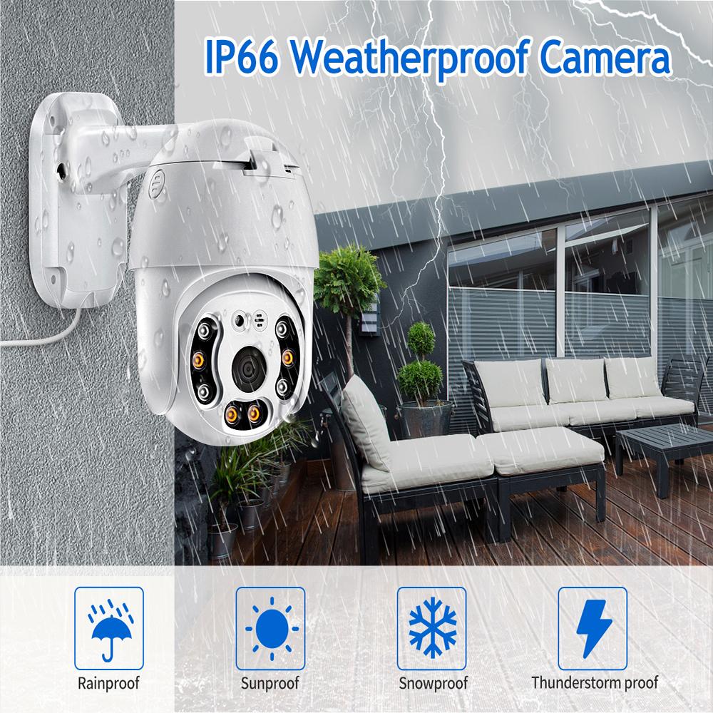 Cheap Techage 16CH HD 5MP PTZ AI POE NVR Kit Security Camera System Two