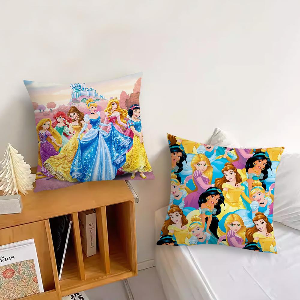 MINISO Lovely P-Princess Cute cushion cover Living Room Headboard Bedroom Office Cushion Cushion Sofa Nap Time Pillow Case