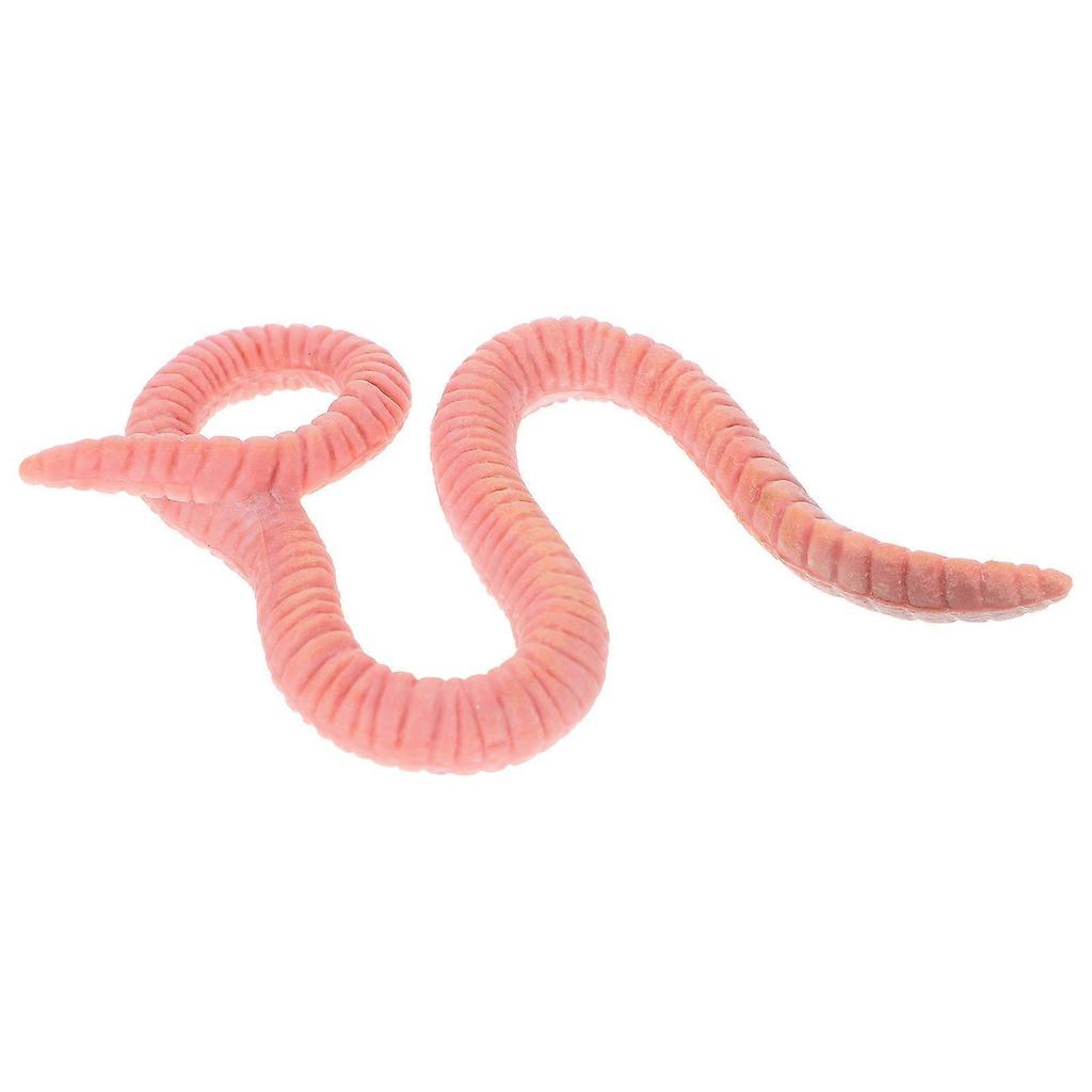 Chocolate Earthworm Sculpture for Decoration Made from Plastic Lightweight and Realistic 1 Piece