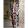 European and American retro bohemian suit exotic 1D printed loose top wide-leg pants temperament casual two-piece set
