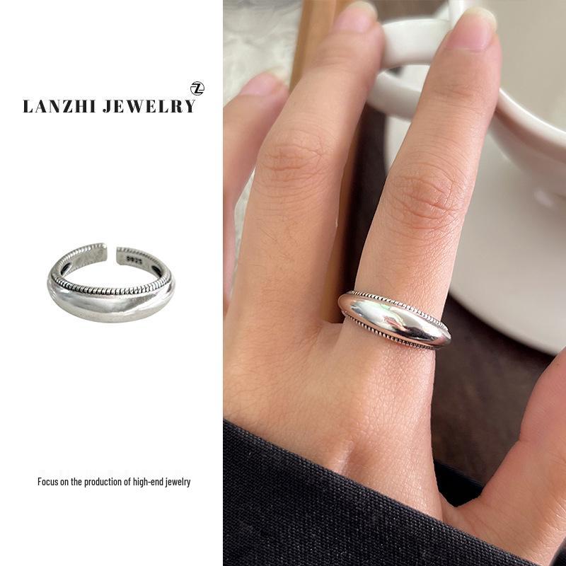 Inel Thai Argint pentru Femei, Stivuibil - Argint 925, Design de Nișă, Bijuterii Simple și Versatile