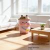 Cartoon Animal Pink Pig Mini Figurine Handmade Cute Desktop Ornament Non-toxic Decor for Living Room Coffee Table