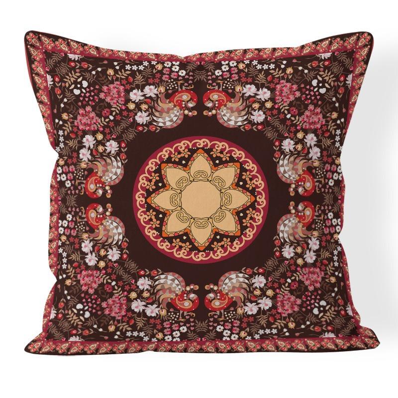 Bohemian Retro Style Decorative Car Cushion Office Bedroom Living Room Sofa Cushion Pillow Cover